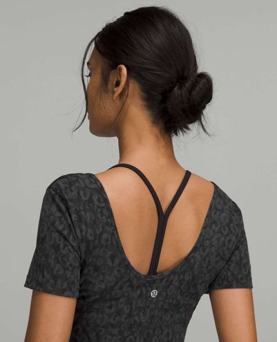 Lululemon Align T-Shirt Intertwined Camo Deep Coal Multi Black