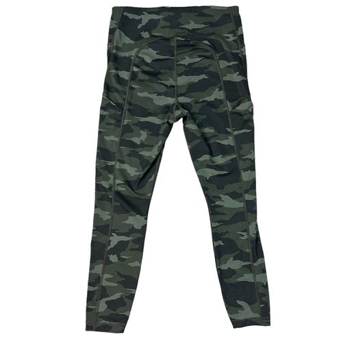 Athleta Ultimate Stash Pocket 7/8 Tight, Olive Camo Camouflage Leggings  Small Green - $35 - From Gina