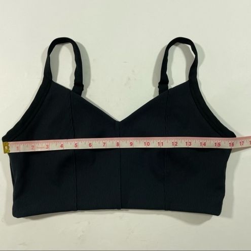 Aerie Offline Ribbed Sports Bra Medium Support Black XL - $26 - From  Jennifer