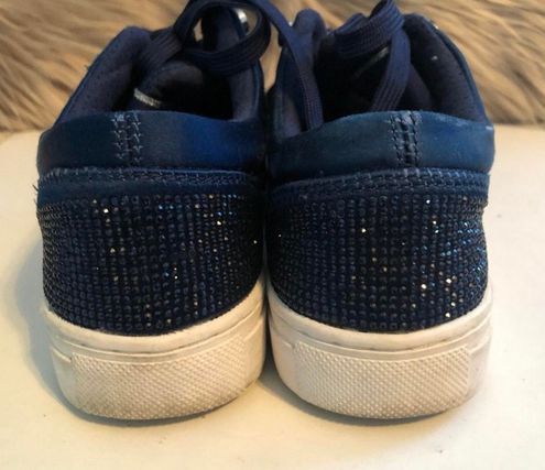 Guess navy blue tennis shoes with rhinestones Size 5 - $45 - From