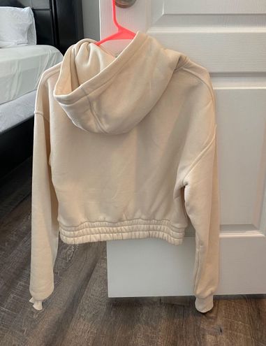 Comfort Cropped Hoodie - Sand