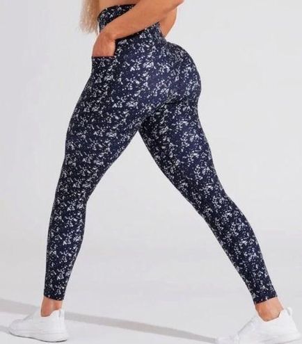 Buffbunny Rosa Leggings - Navy (Nubre fabric)