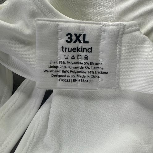 Truekind Daily Comfort Wireless Shaper Bra in White Size 3XL - $33