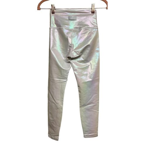 Zyia ACTIVE White Iridescent Lux Unicorn Leggings Women's Activewear Size 0  - $50 - From Jessica