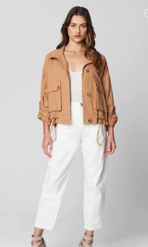 BLANKNYC Great Catch Linen Utility Jacket