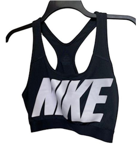 Nike Large Graphic Logo Sports Bra Black/White Sz:XL Black - $25 - From  Phyllis