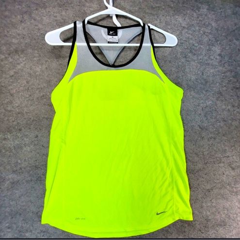 Nike Women's Shirt - Yellow - XL