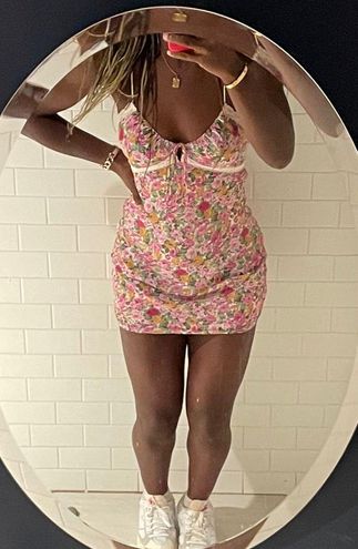 Emilee Mini Dress Pink Floral