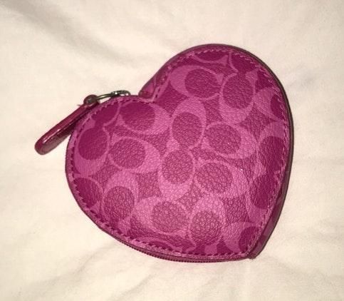 Coach Pink Heart Coin Purse - $10 - From Ada