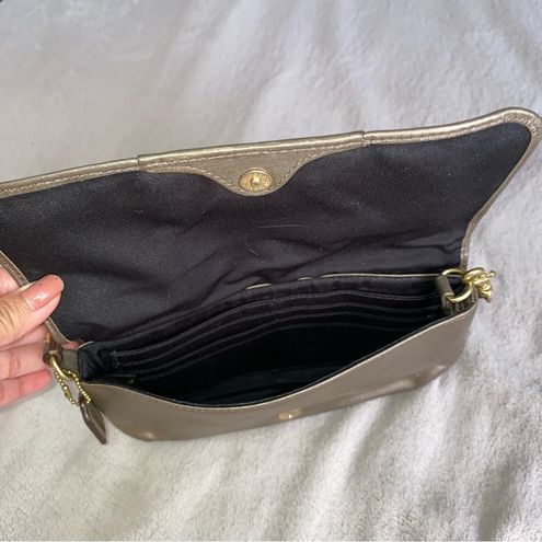 Vintage Libaire Gold Crossbody Purse Leather Made in 