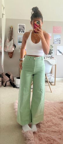 ZARA Light Teal ZW Marine Straight Leg Jeans Green Size 26 - $28 (44% Off  Retail) New With Tags - From ava