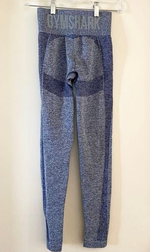 Gymshark Flex High Rise Seamless Leggings in Navy Blue & Gray Marl Size XS  - $33 - From Angelica