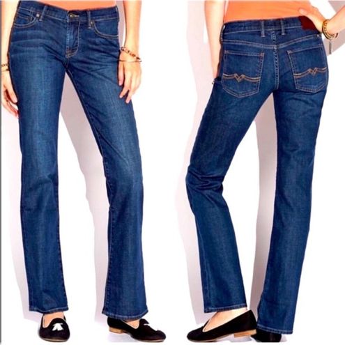 Lucky Brand DUNGAREES GENE MONTESANO SWEET N LOW LONG DARK WASH JEANS 14/32  Blue - $49 - From Donna