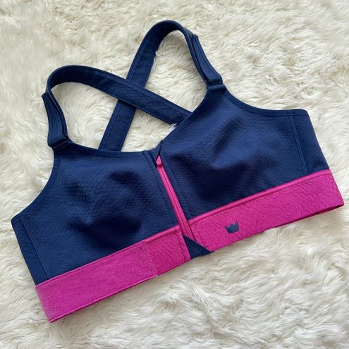 SHEFIT Sports Bra Flex Medium Impact Navy and Pink 1Luxe Multiple Size XL -  $60 - From Vee