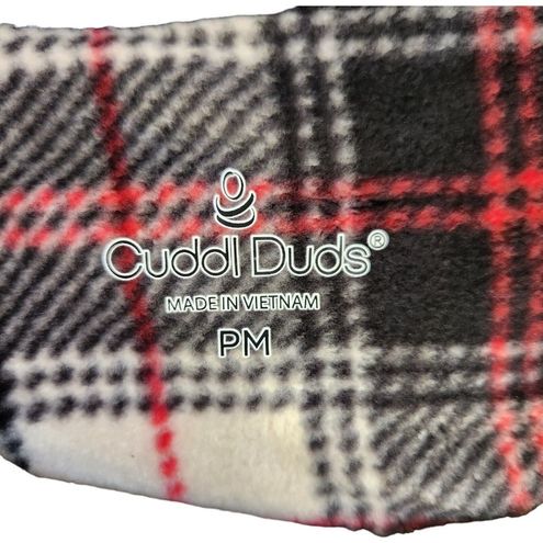 NWOT Cuddl Duds Fleecewear Stretch Leggings -L- Plaid