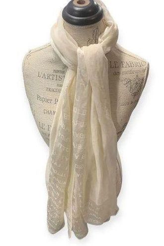 Laura Biagiotti Women's Silk Scarf, Off White - $85 - From Jeneration