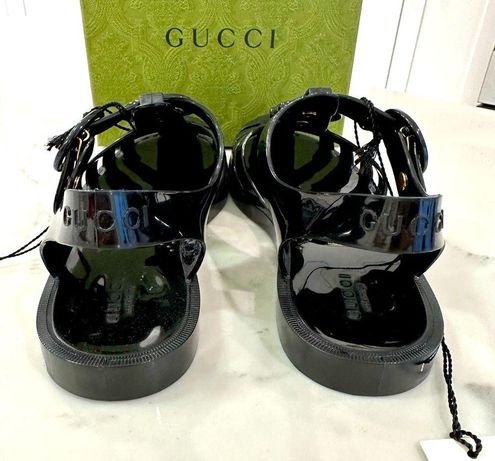 Sandal Gucci White size 6 US in Rubber - 34176966