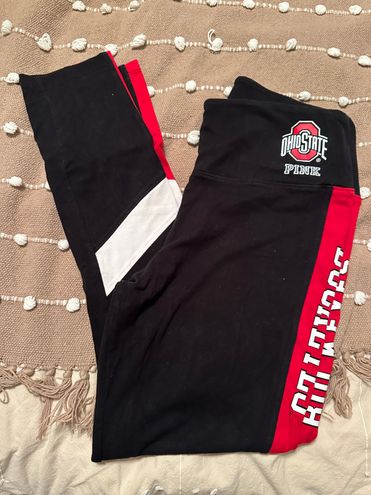 PINK - Victoria's Secret Ohio State Love Pink Leggings Black Size