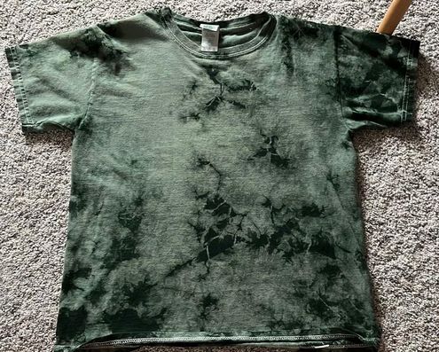 Urban Outfitters, Tops, Dark Green Tie Dyed Tshirt