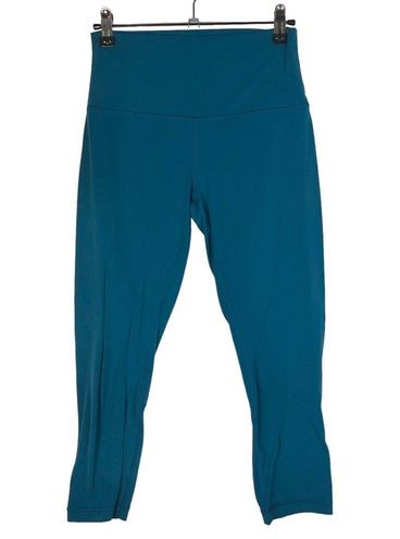 Lululemon Align Crop Mid Rise Capri Blue Athletic Leggings 6 - $76 - From  Lily