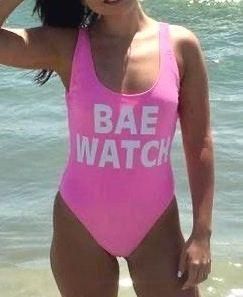 Bae watch swimsuit forever 21 hotsell