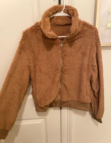glamskies Sherpa Jacket Brown - $27 