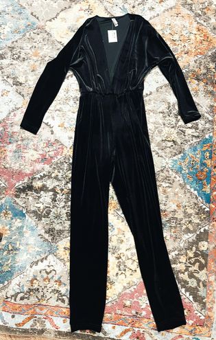 american apparel velvet jumpsuit