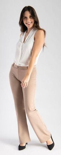 Betabrand Boot-Cut Classic Dress Pant Yoga Pants Khaki Twill Size M - $55 -  From Hope