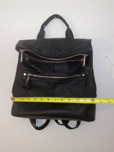 Under One Sky Faux Leather Backpack Black - $15 - From Ryann