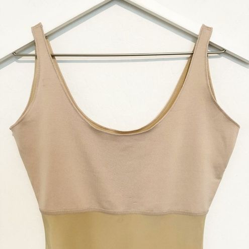 Spanx Hide And Sleek Shapewear Mini Slip Dress Round Neck Tan Beige Size  Medium - $36 - From Kelsey