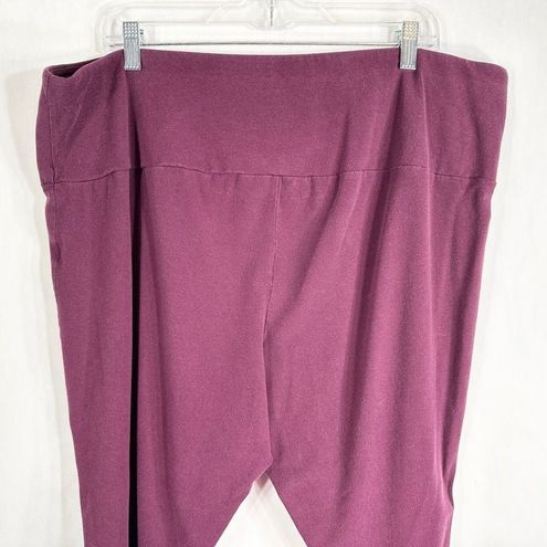 Terra & Sky Terra Sky Plus Size 3X Leggings 24W 26W Burgundy Purple Stretch  Athleisure 671 - $19 - From Bailey