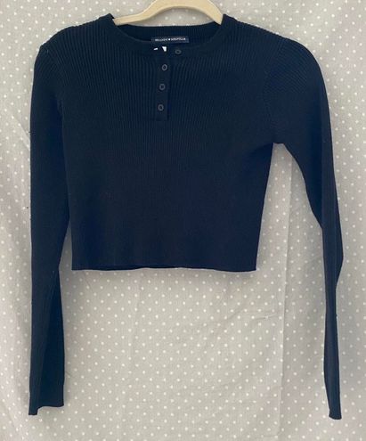 Brandy Melville Delilah Sweater Top Black - $65 (34% Off Retail) New With  Tags - From mia