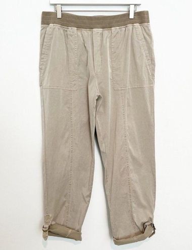 Soft Surroundings Medina Roll Tab Pull On Casual Pants Tan Size Large 14-16  - $29 - From Kelsey