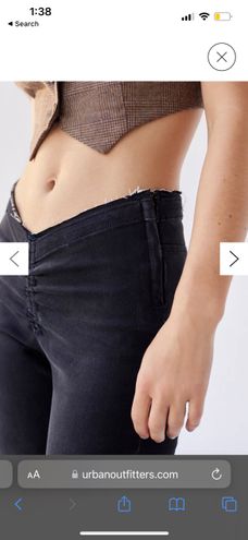 Urban Outfitters BDG Ruched V-Front Flare Jean