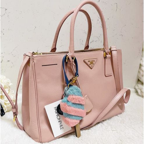 Prada, Bags, Prada Galleria Saffiano Orchidea Dusty Pink Large Leather  Double Zip Tote