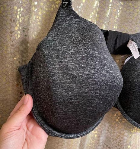 Victoria's Secret Dark Gray Cotton Lightly Lined T Shirt Full Coverage Bra  40DD Size undefined - $19 - From Jessica