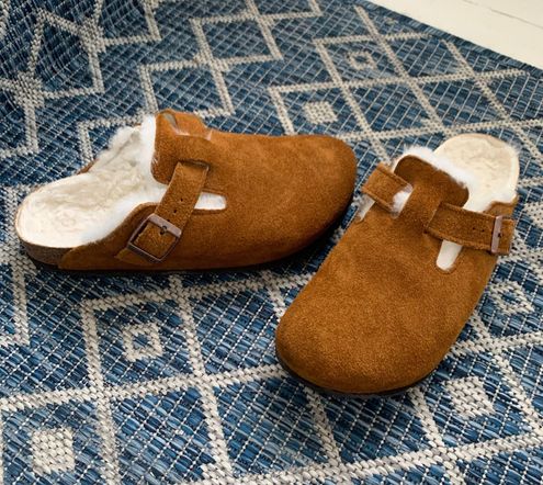 Birkenstock Boston Shearling Brown - $90 (47% Off Retail) - From Ellie