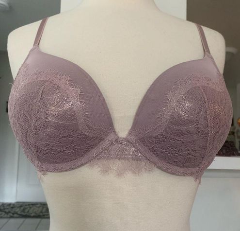 Victoria's Secret Dream Angels Push Up Shimmer Bra Purple Size 32