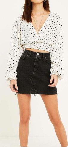 Urban Outfitters Black Denim Skirt Size 