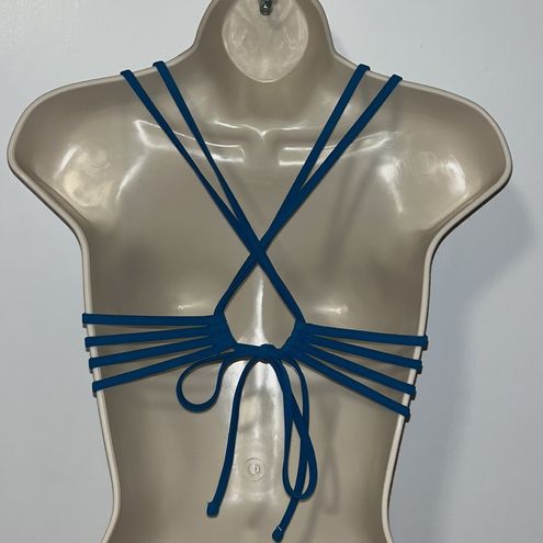 Shade & Shore Strappy Padded Underwire Bikini Top Blue 36 B w Back Tie  Straps Size undefined - $16 - From Regina