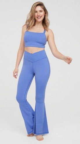 aerie, Pants & Jumpsuits, Aerie High Waisted Crossover Rib Super Flare  Leggings