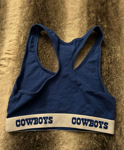 NFL Team Apparel Dallas Cowboys Sports Bra Blue Size M - $20 (50