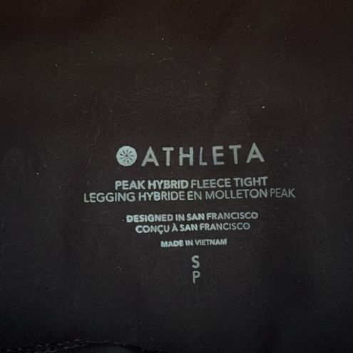 Athleta Black Peak Hybrid Fleece Tight Sz S - $55 - From Katelyn