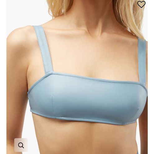 WeWoreWhat Leather Bra Top in Storm