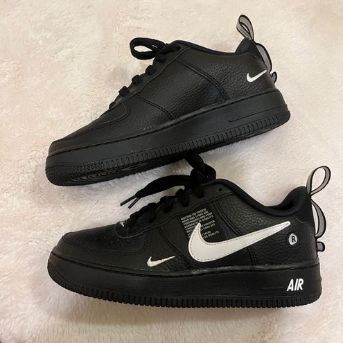 Nike Air Force 1 LV8 Utility GS Black Size 5.5 - $82 - From Avery