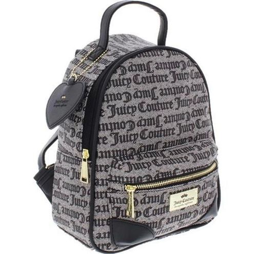 Juicy Couture Gothic Status Heart Backpack- Black in 2023