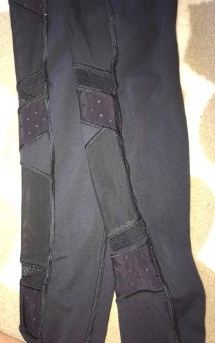 Lululemon Cropped Leggings With Mesh