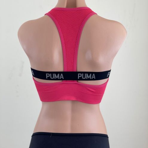 Puma Women's Seamless Sports Bra Pink Size M - $23 - From