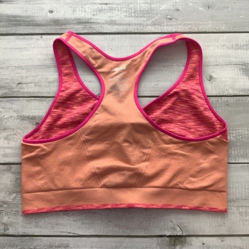 Avia Women's Size XXXL 3XL Sports Bra Racerback Zip Front Pink