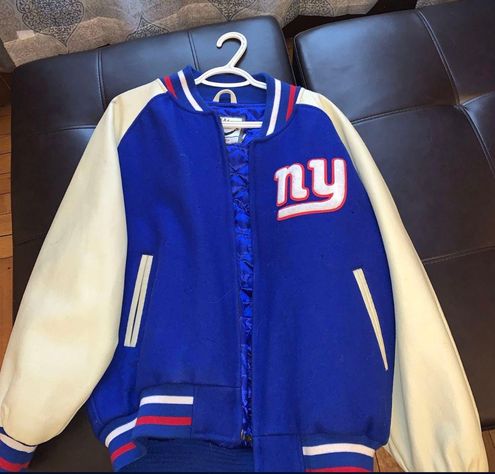 Varsity NY GIANTS VINTAGE JACKET THROWBACKS Multiple Size